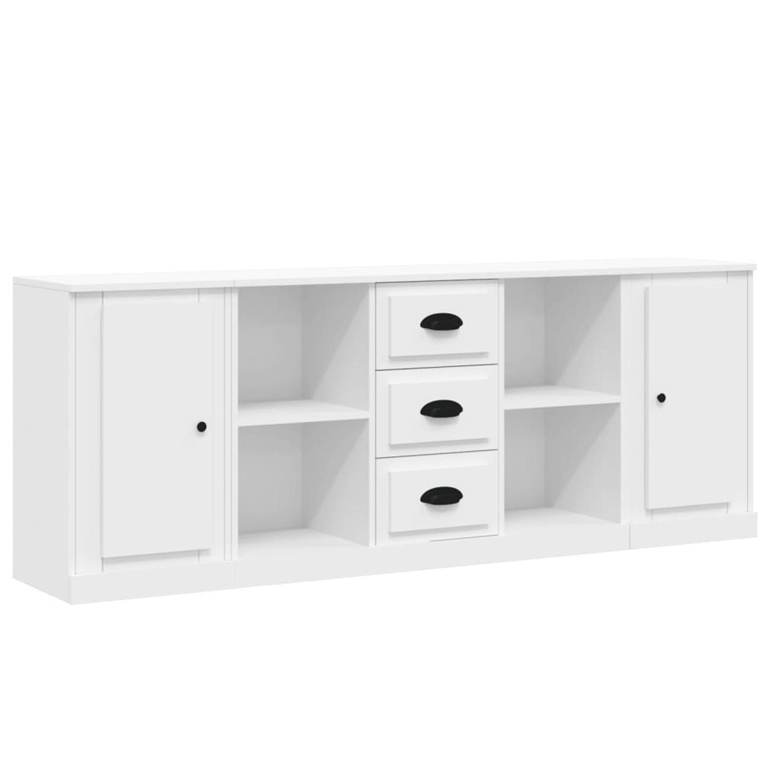 The Living Store Dressoir - Meubel - 174.5 x 35.5 x 67.5 cm - Wit