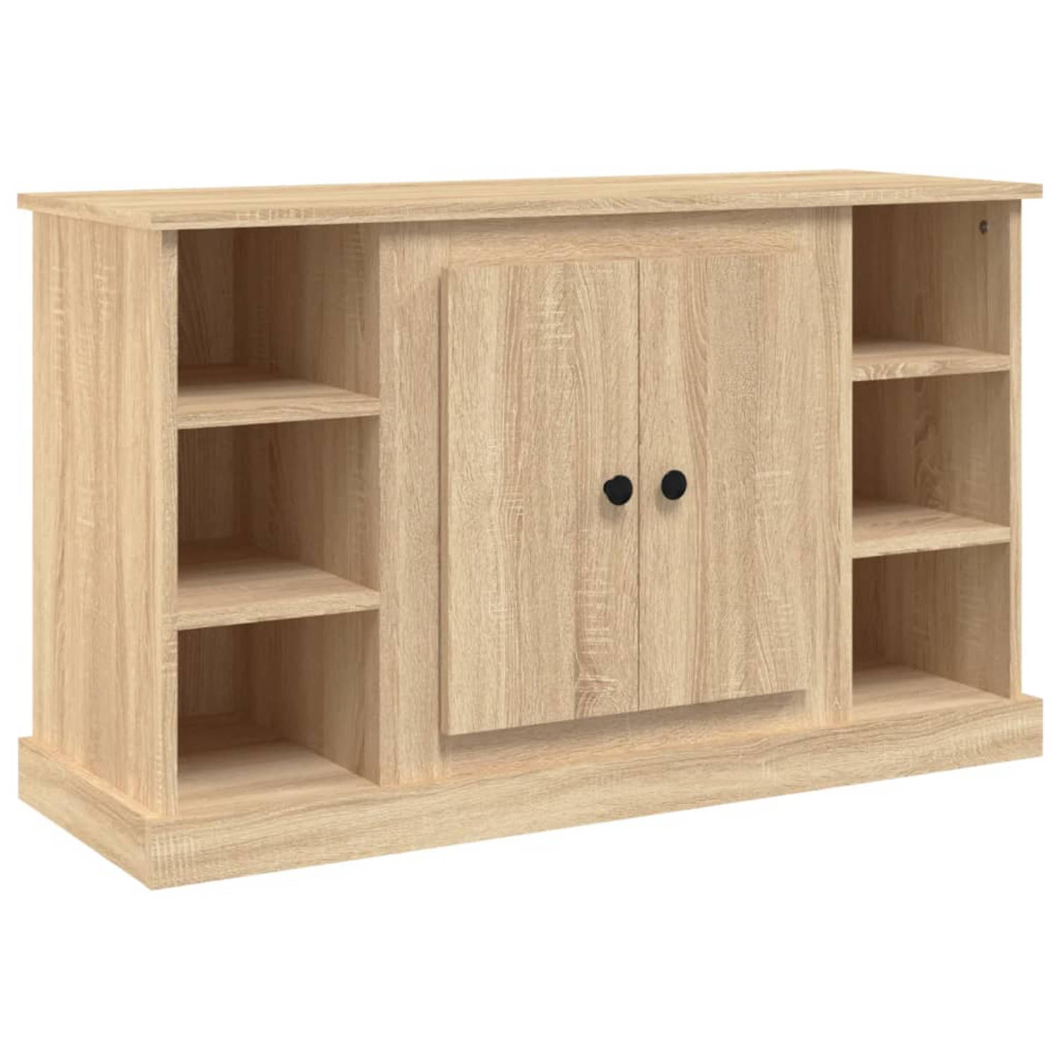 The Living Store Dressoir Sonoma Eiken - 100x35.5x60 cm - Duurzaam hout - Praktische deur