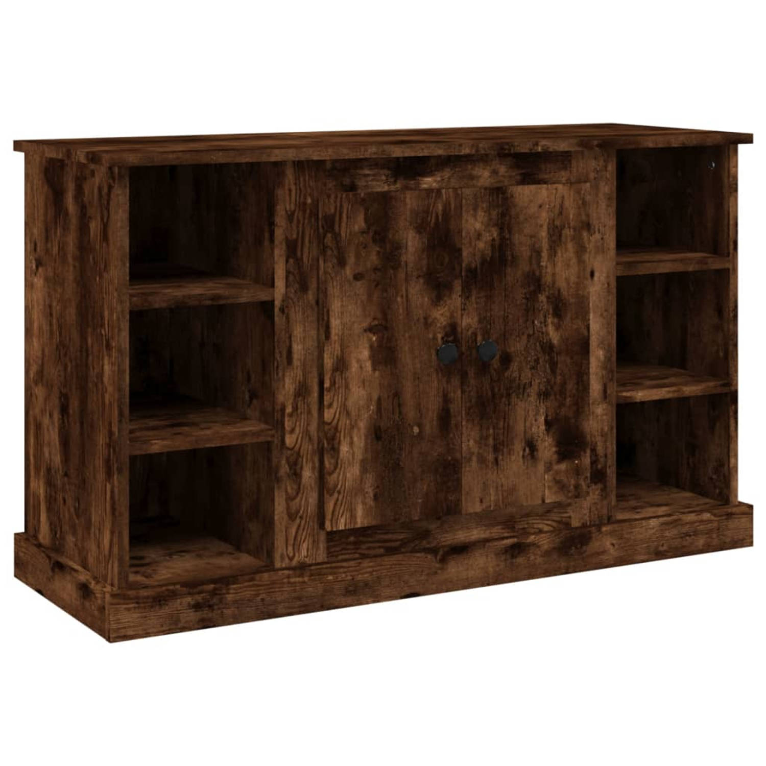 The Living Store Dressoir Nordic - Gerookt eiken - 100 x 35.5 x 60 cm