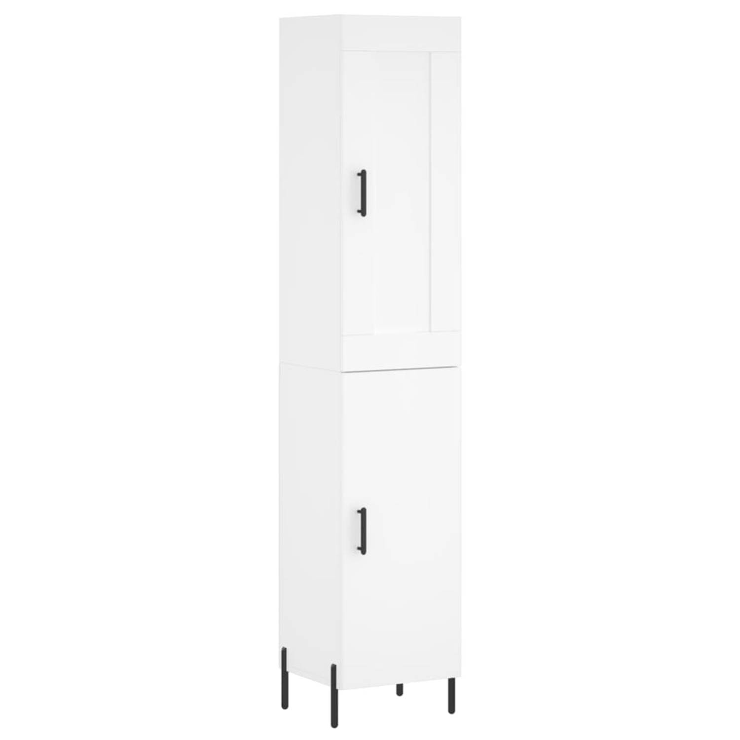 The Living Store Hoge Kast - 180 cm (B x D x H) - Wit