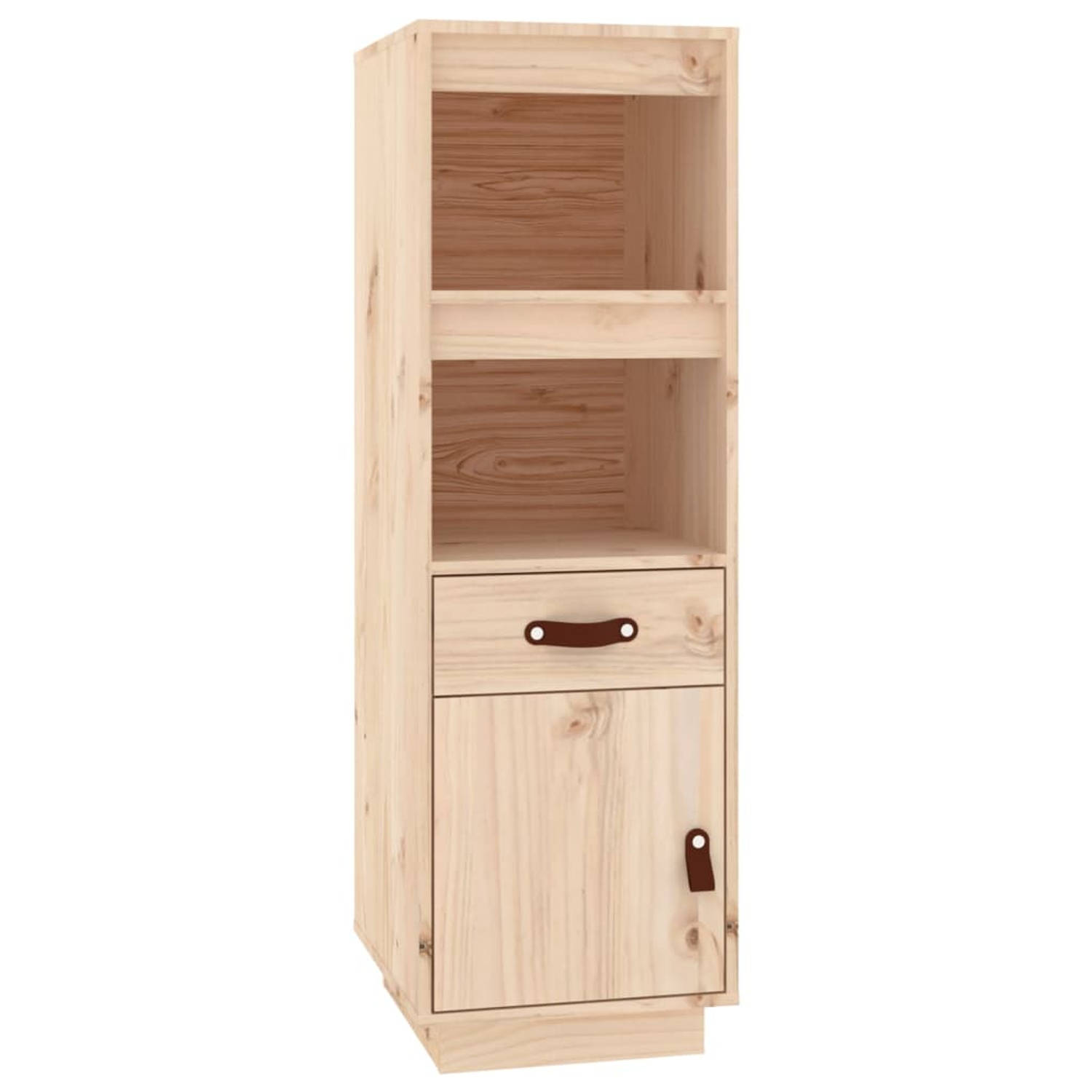 The Living Store Hoge Kast - Massief Grenenhout - 34 x 40 x 108.5 cm