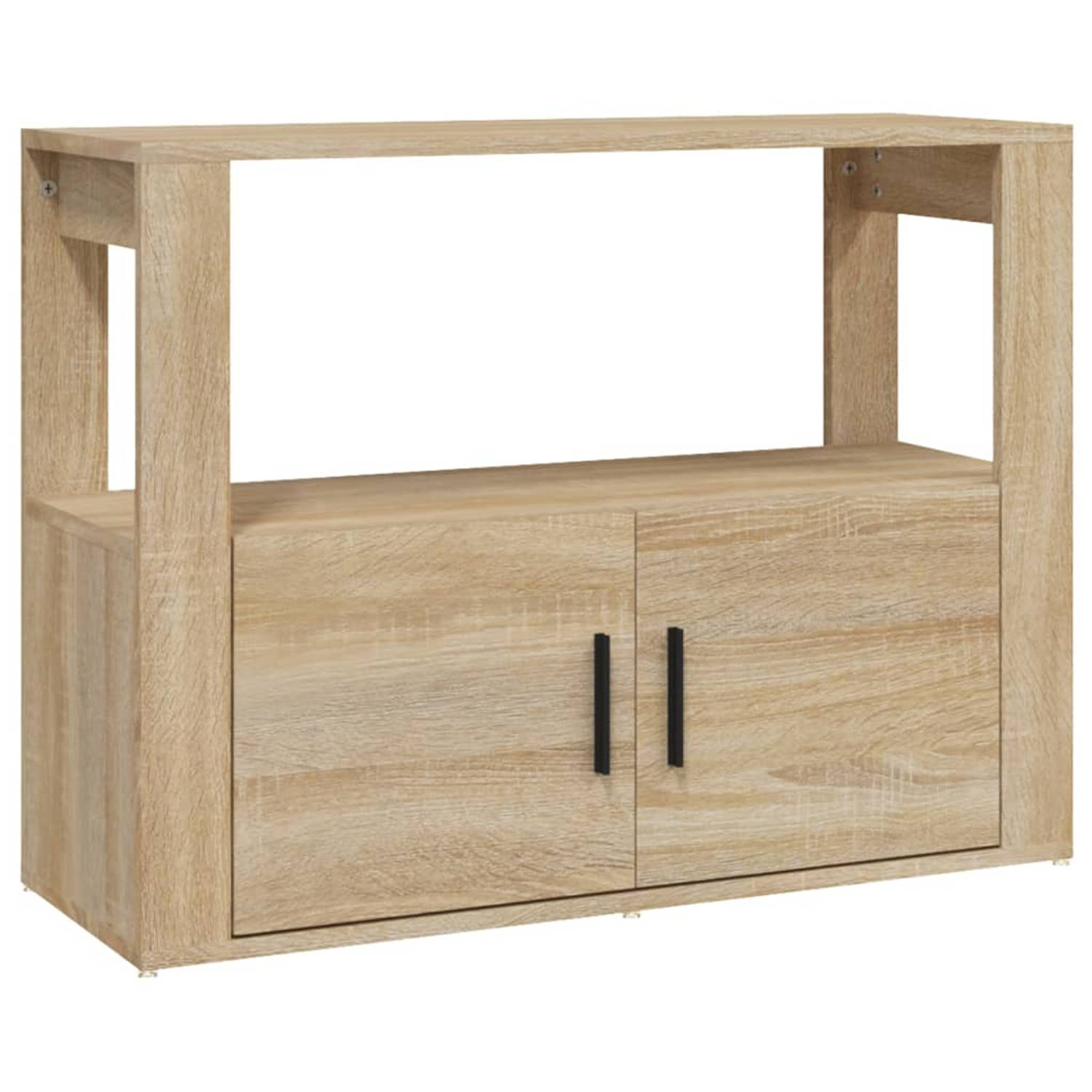 The Living Store Dressoir - Sonoma eiken - 80 x 30 x 60 cm - Praktisch en elegant