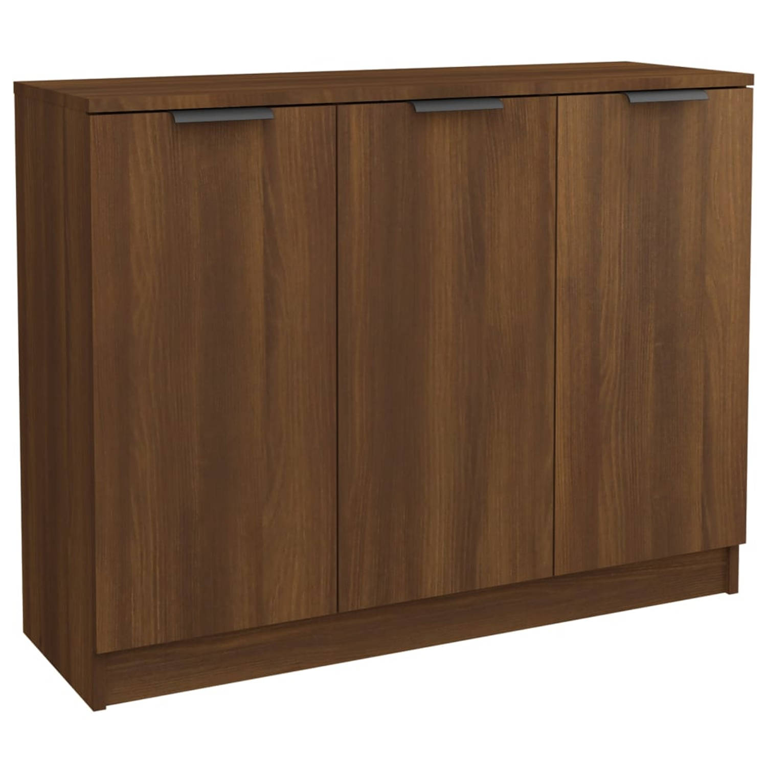 The Living Store Dressoir - Modern Charme - Houten dressoir - 90.5 x 30 x 70 cm - Bruineiken