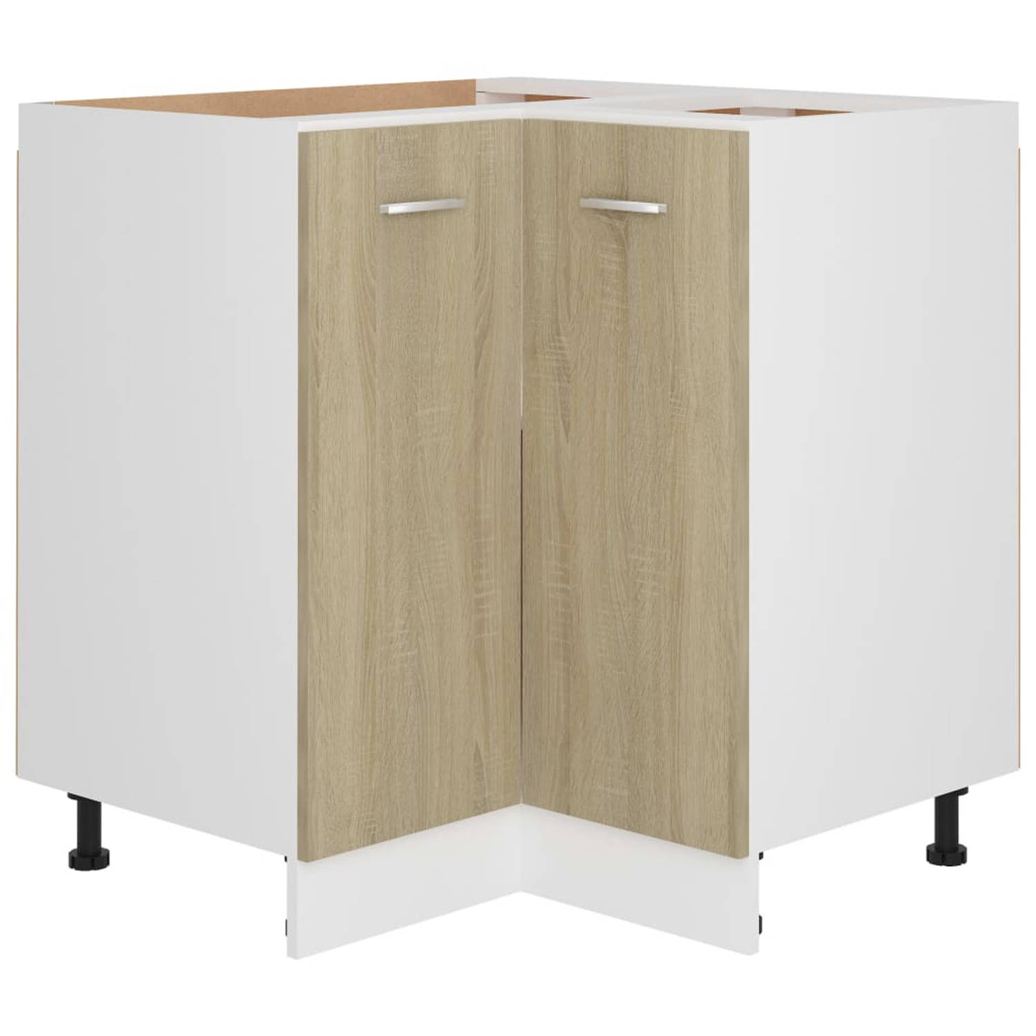 The Living Store Opbergkast - Sonoma Eiken - 75.5 x 75.5 x 80.5 cm