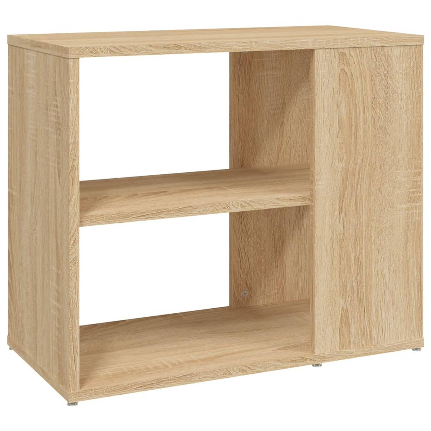 The Living Store Zijkast Sonoma Eiken - 60 x 30 x 50 (B x D x H) - 2 schappen