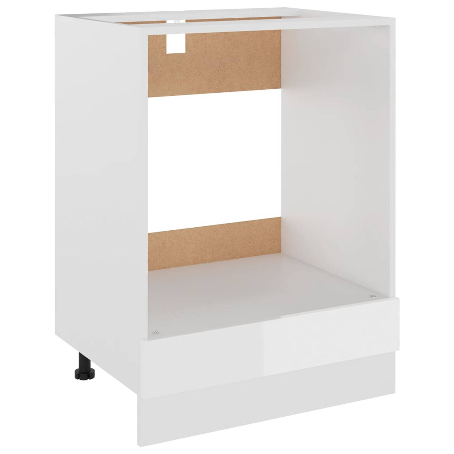 The Living Store Opbergkast - 60 x 46 x 81.5 cm - Hoogglans wit