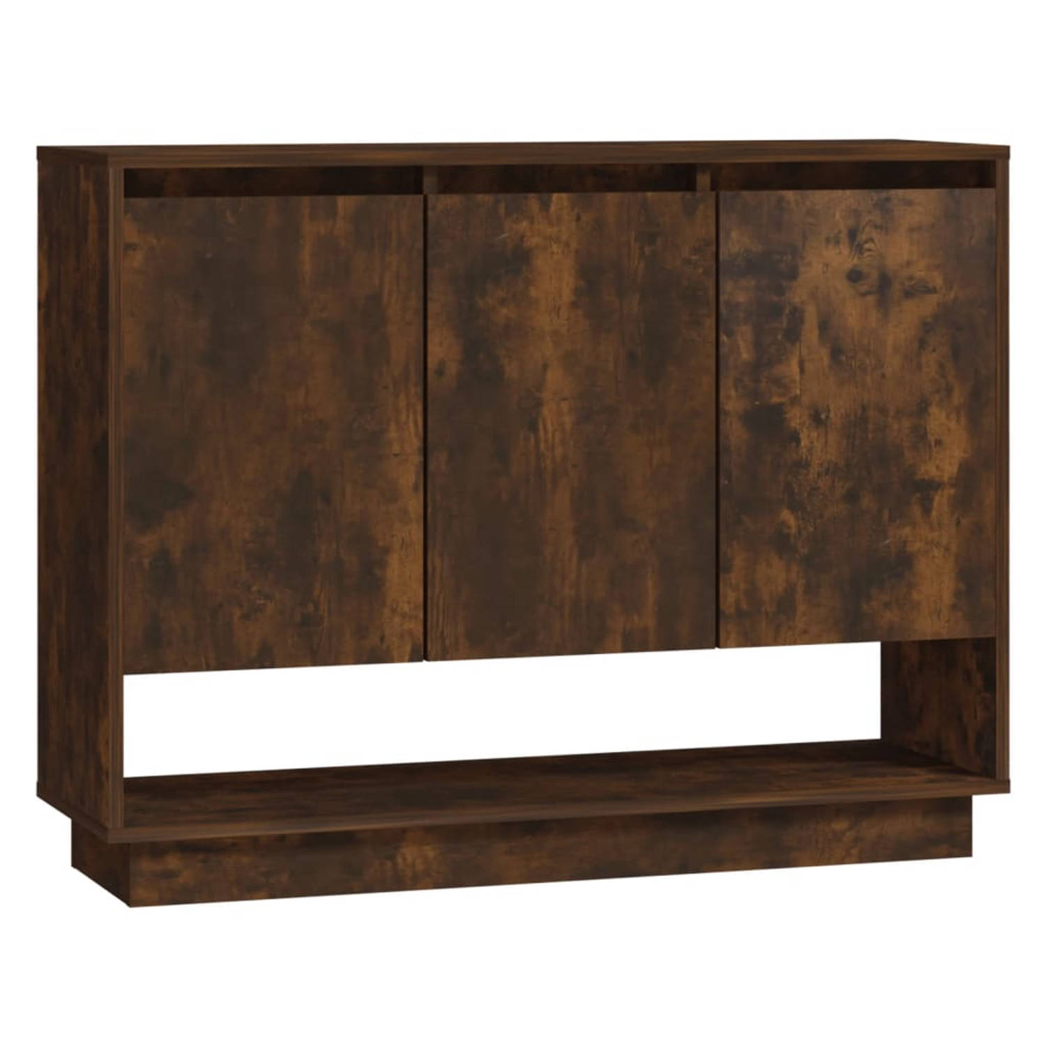 The Living Store Dressoir 97x31x75 cm spaanplaat gerookt eikenkleurig - Keukenkast