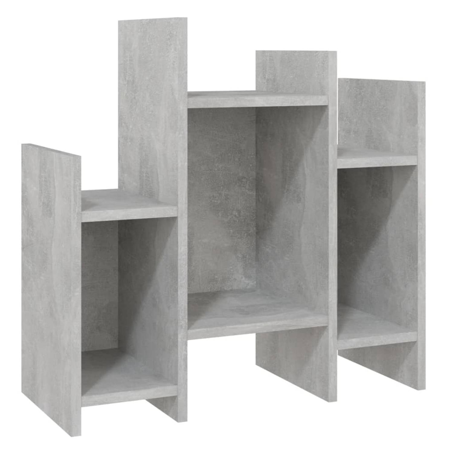 The Living Store Bijzetkast 60x26x60 cm spaanplaat betongrijs - Keukenkast