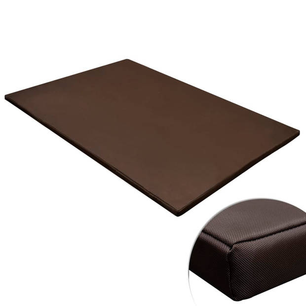 The Living Store Hondenmand Bruin - XL - 120 x 90 cm - Vuilwerend - Anti-slip - Polyester