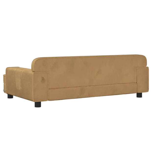 The Living Store Hondenbed Voor Kleine Honden - Fluweel - 90x53x30 cm - Bruin