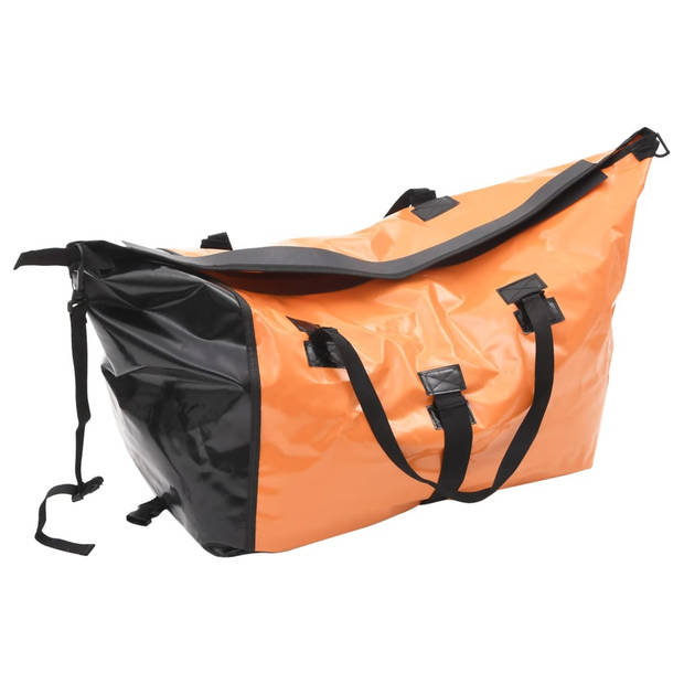 vidaXL Fietskar met tas oranje en zwart