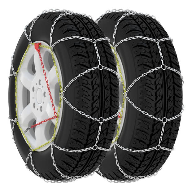 The Living Store Bandkettingen KN120 - Sneeuwkettingen 14"-19.5" - Extra Grip - Gemakkelijk te Monteren