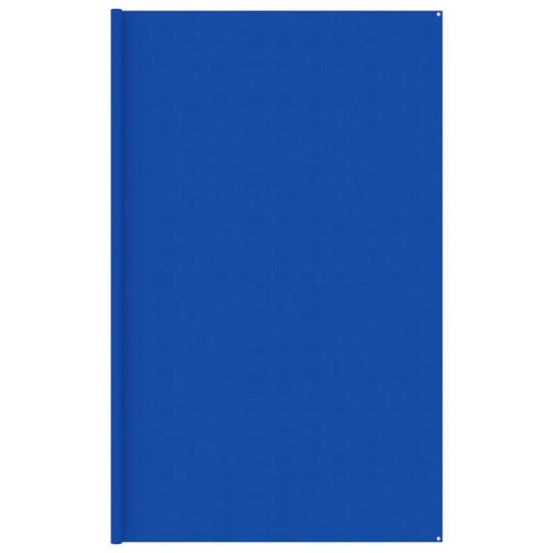 The Living Store Tenttapijt - Blauw - 400 x 500 cm - HDPE - Geïntegreerde oogjes - Gemakkelijk op te snijden