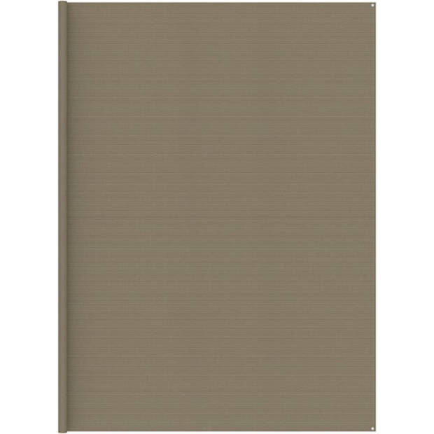 The Living Store Tenttapijt - HDPE - Ademend - 400 x 400 cm - Taupe