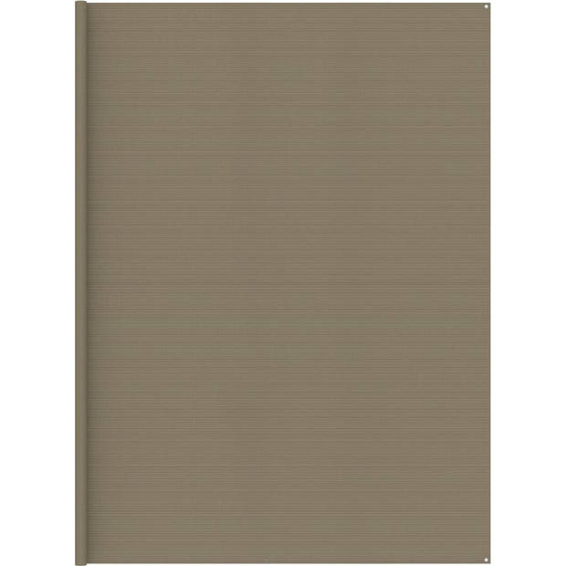 The Living Store Tenttapijt - HDPE - Ademend - 400 x 400 cm - Taupe