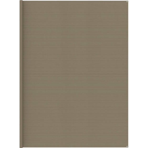 The Living Store Tenttapijt - HDPE - Ademend - 400 x 400 cm - Taupe