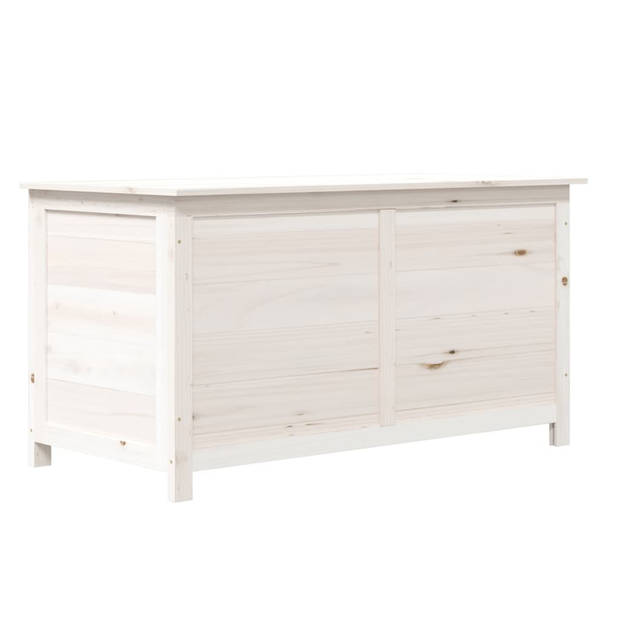 The Living Store Opbergbox - 100x50x56 cm - Wit - Massief vurenhout