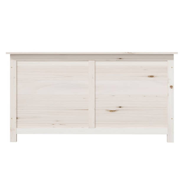 The Living Store Opbergbox - 100x50x56 cm - Wit - Massief vurenhout