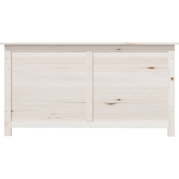 The Living Store Opbergbox - 100x50x56 cm - Wit - Massief vurenhout