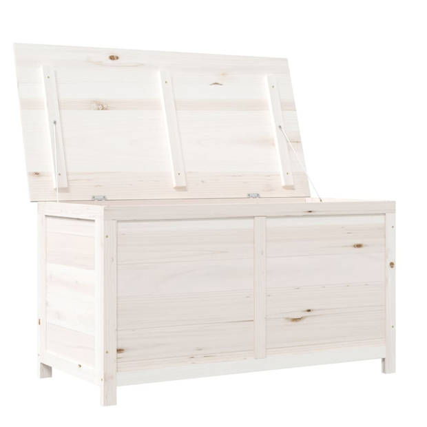 The Living Store Opbergbox - 100x50x56 cm - Wit - Massief vurenhout