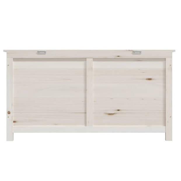 The Living Store Opbergbox - 100x50x56 cm - Wit - Massief vurenhout