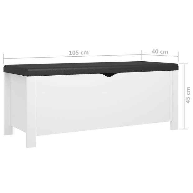 The Living Store Opbergbox - 105 x 40 x 45 cm - wit