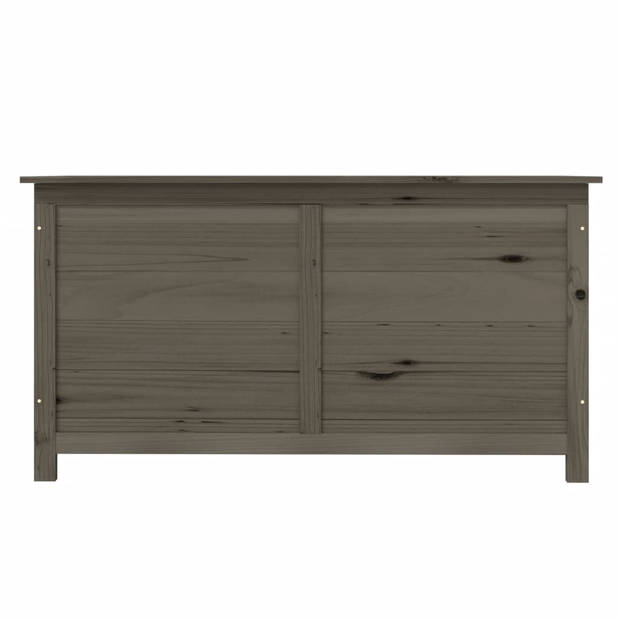 The Living Store Houten Kussenbox - 100x50x56 cm - Antraciet - Massief Vurenhout