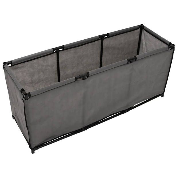 The Living Store Opbergbox - Grijs - 105 x 34.5 x 45 cm - Duurzame stof met stevige structuur