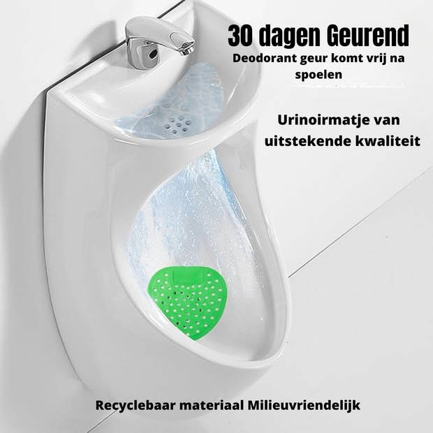 Synx Tools Urinoirmatje met Appel Geur - Urinoirmatten - 10 stuks voordeelverpakking - Anti spat mat WC - Toilet Mat -