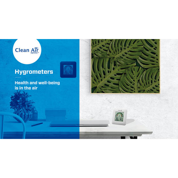 Hygrometer en thermometer HT-01W van Clean Air Optima