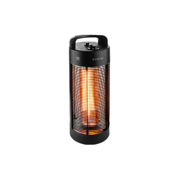 Evolar EVO-HD55 elektrische terrasverwarmer 600/1200W zwenkbaar 360º