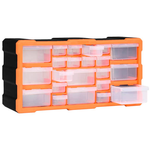 vidaXL Organiser met 22 lades 49x16x25,5 cm