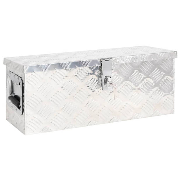 The Living Store Aluminium Opbergbox - 60 x 23.5 x 23 cm - Roestbestendig - Ruime binnenruimte