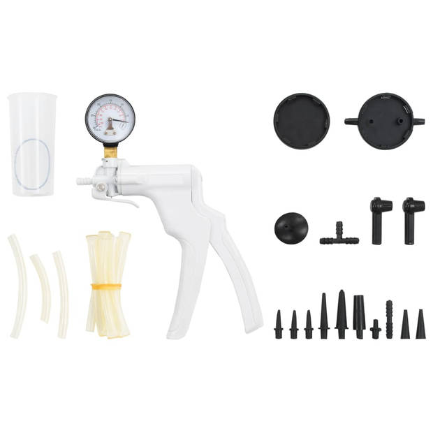 The Living Store Vacuümtester en Remontluchtingsset - 0-76 cm hg - Met reservoir en koffer