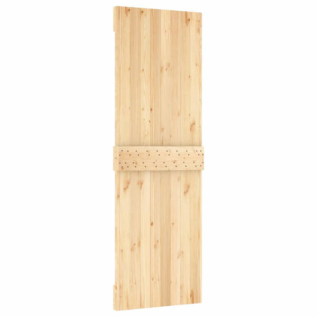 The Living Store Schuifdeur Massief Grenenhout - 70 x 3.6 x 210 cm - Ruimtebesparend