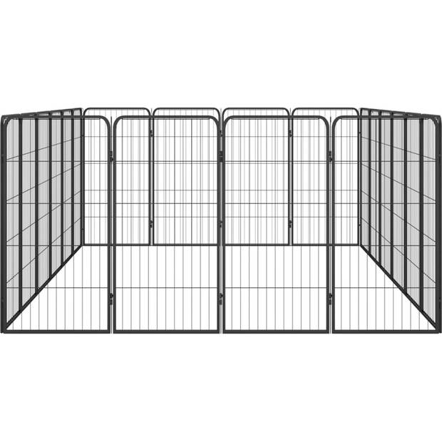 The Living Store Hondenkennel - Stevige Buiten Kennel - Hondenkennels - 300 x 200 x 100 cm - Gepoedercoat Staal
