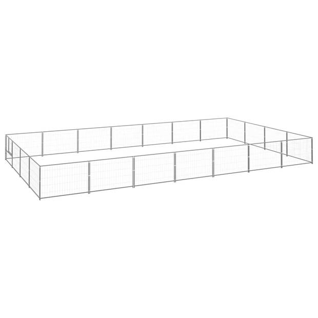 The Living Store Hondenkennel - Grote Buitenren - Staal - 700x400x70 cm