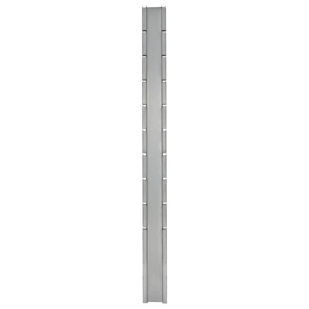 The Living Store Schuttingpaal - Staal - 240 cm - Gegalvaniseerd