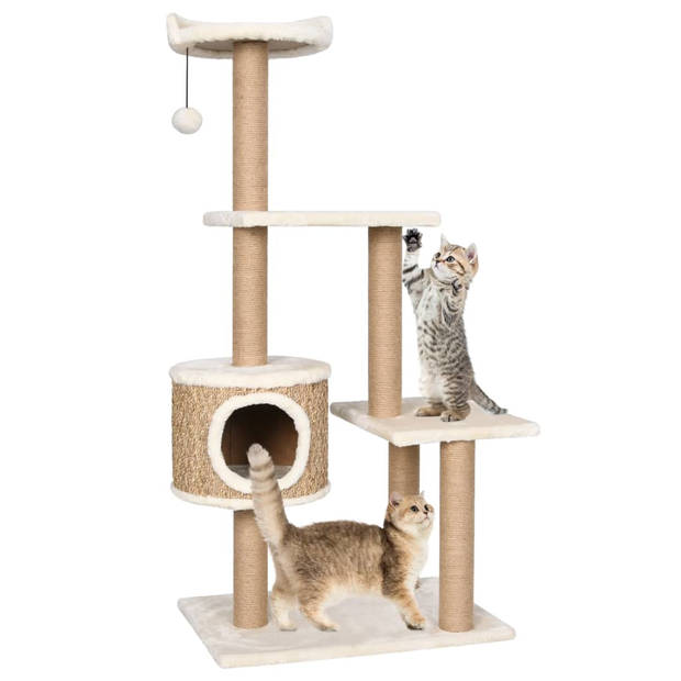 The Living Store Kattenmeubel Krabpaal - 60x40x123 cm - Beige