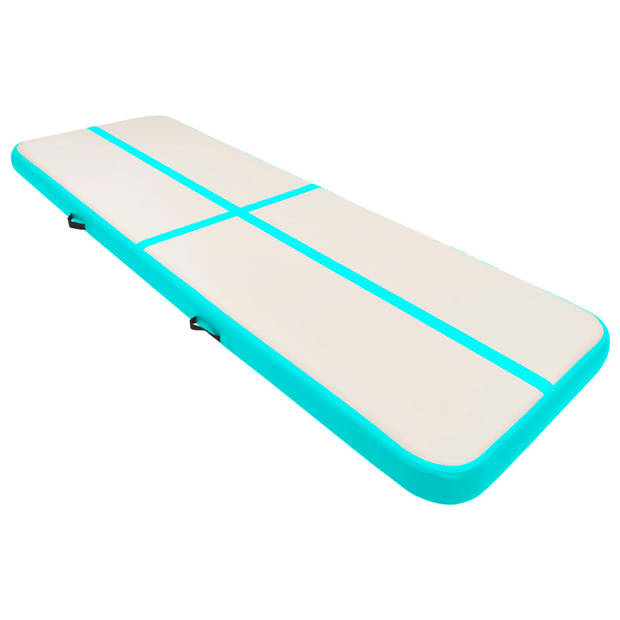 The Living Store Opblaasbare Sportmat - 300 x 100 x 15 cm - Schokabsorberend