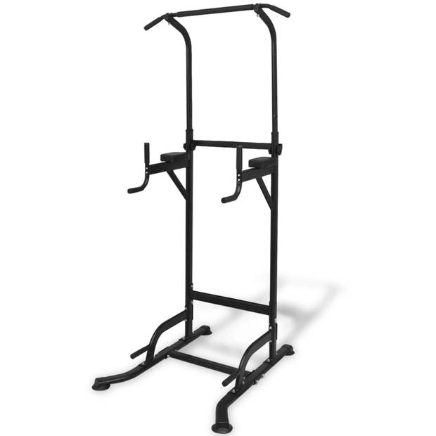 The Living Store Multifunctionele Power Tower - 104 x 94 x 182-235 cm - 160 kg draagvermogen