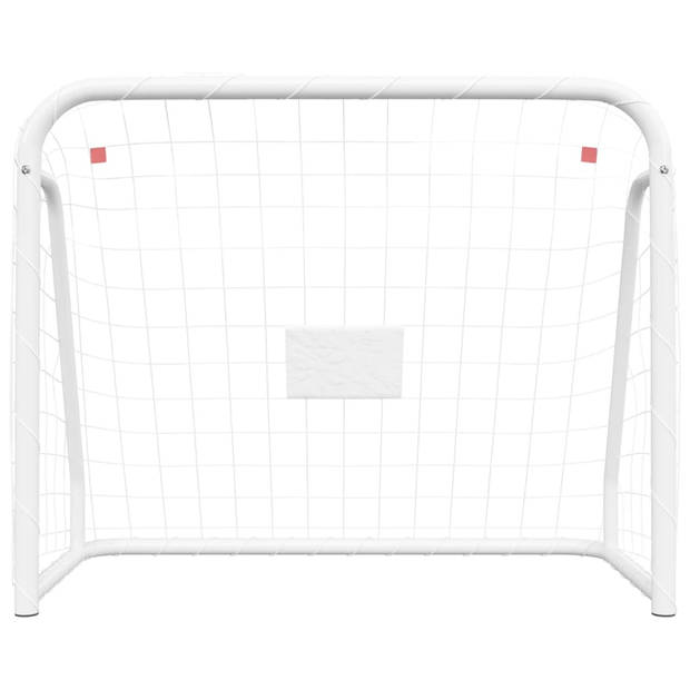 The Living Store Voetbaldoel 125x96x60 cm - Polyester wit