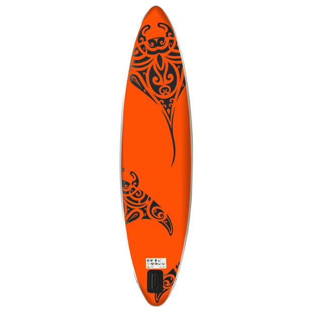 vidaXL Stand Up Paddleboardset opblaasbaar 366x76x15 cm oranje