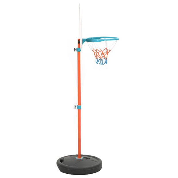 vidaXL Basketbalset draagbaar verstelbaar 133-160 cm