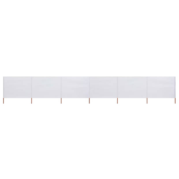 The Living Store Inklapbaar Windscherm - 800 x 120 cm - Nonwoven stof en hout