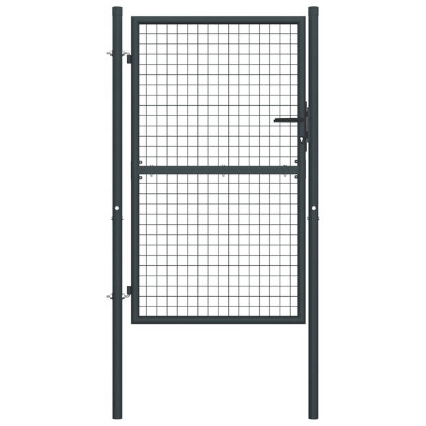 The Living Store Tuinhek - Gegalvaniseerd Staal - Hoge stabiliteit - Roestbestendig - 100x250 cm (BxH) - 85.5x200 cm