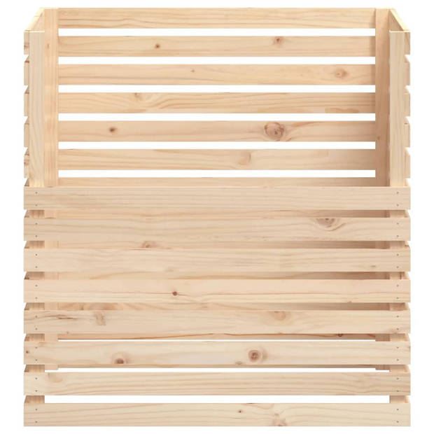 The Living Store Compostbak - Massief grenenhout - 100 x 100 x 102 cm - Grote inhoud