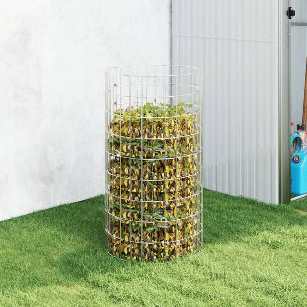 The Living Store Compostbak - 50x100 cm - Gegalvaniseerd Staal - Weerbestendig - Mesh Ontwerp