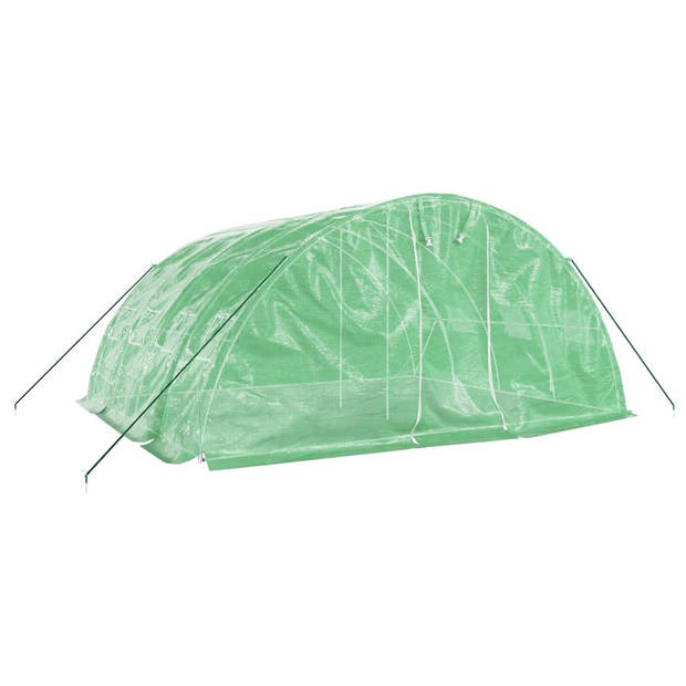 The Living Store Broeikas - Gegalvaniseerd Staal - 5 x 4 x 2.3m - Groen