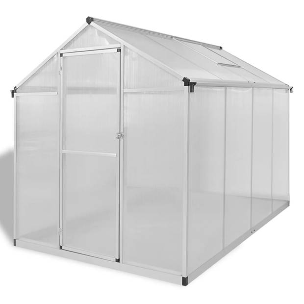 The Living Store Tuinkas - Aluminium - 4.6 m² - Dubbelwandige polycarbonaat panelen - UV-bestendig - Warmte-isolerend